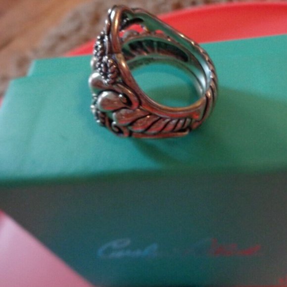 CAROLYN POLLACK STERLING .925 RING SET SIZE  7 -3/4 - Picture 5 of 7